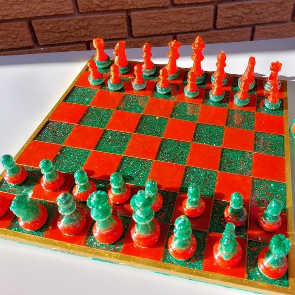 Chess and Checker Board Big Set - Picture 3 of 11